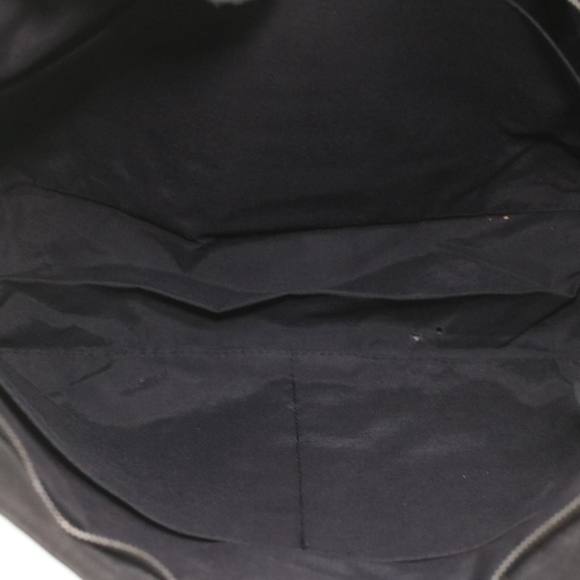 HERMES Fourre Tout Clutch Bag Canvas Black 2110-23 Auth fm2098 - Picture 10 of 10